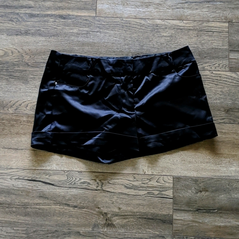 Black booty shorts